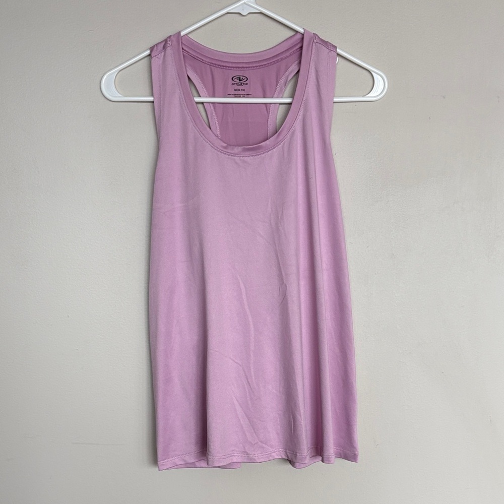 Athletic Works Pink Racerback Workout Tank Top Size M (8–10)